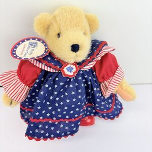 Muffy VanderBear Yankee Doodle Patriotic Dress Plush Bear 8" Collectable 1992
